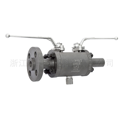 Forged DBB Double Ball Valve-Q41-61-600LB-0.75-0.5